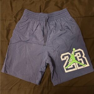 Jordan Blue Athletic Shorts with Elastic Waistband